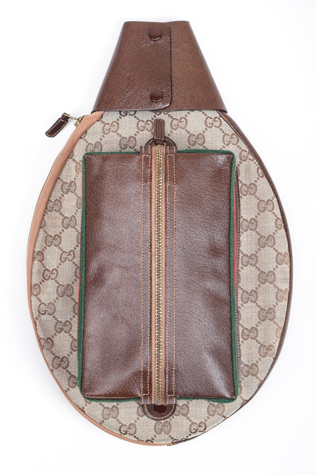 Vintage Gucci Monogram GG Tennis Racket Cover Case Recess