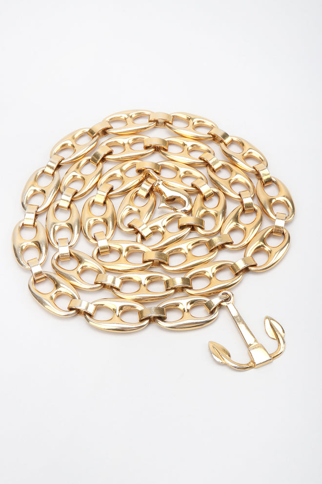 Recess Los Angeles Vintage Gucci Puffy Mariner Link Anchor Chain Belt / Necklace
