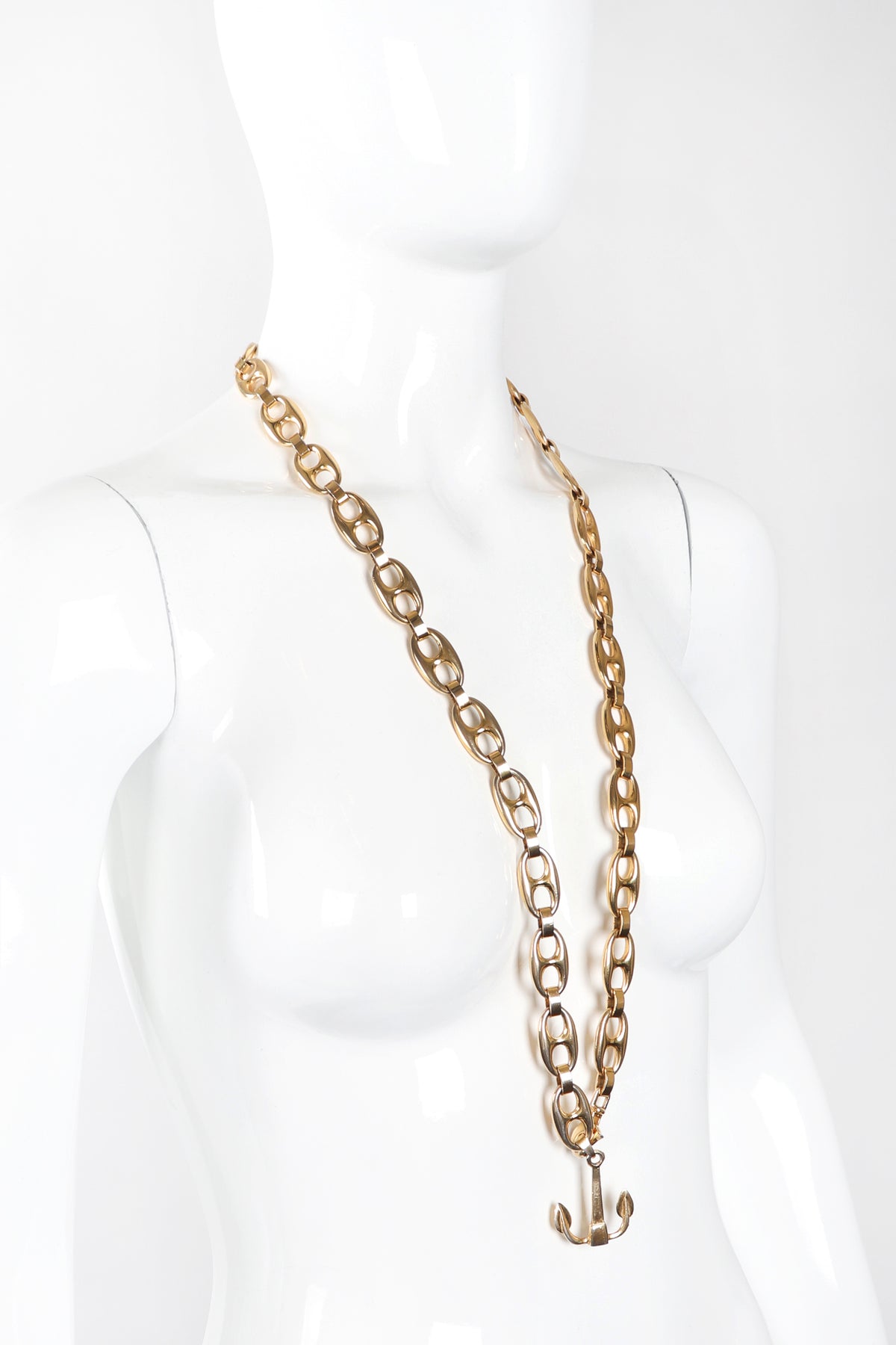 Vintage Gucci Puffy Mariner Link Anchor Chain Belt / Necklace – Recess