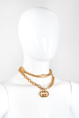 Recess Los Angeles Vintage Gucci Gold Interlocking GG Logo Chain Belt