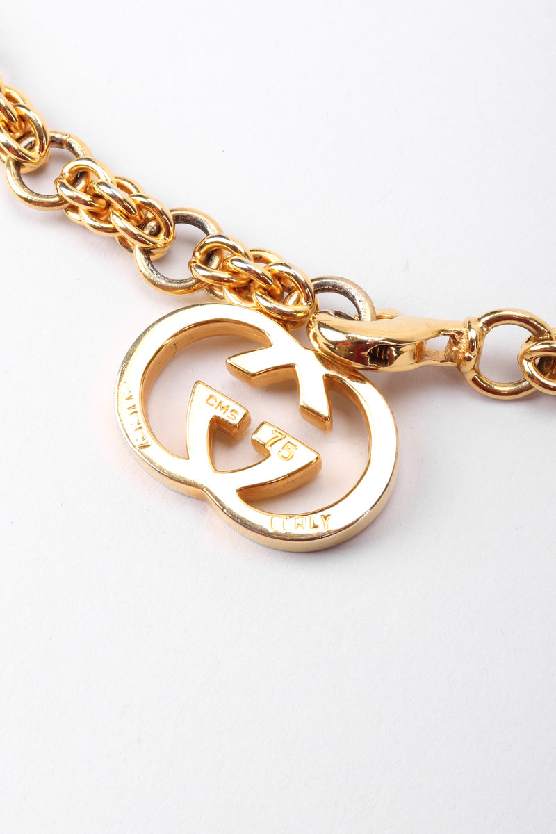 Vintage Gucci Gold Interlocking GG Logo Chain Belt – Recess