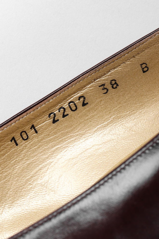 Recess Los Angeles Vintage Gucci GG Logo Leather Heels