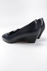 Recess Los Angeles Vintage Gucci Leather Fringe Flap Everyday Stacked Loafer Heels