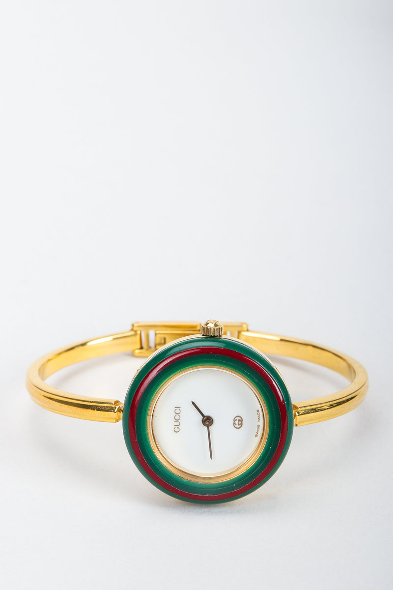 Vintage Gucci 1952 Boxed Bracelet Watch with Interchangeable Bezels ...