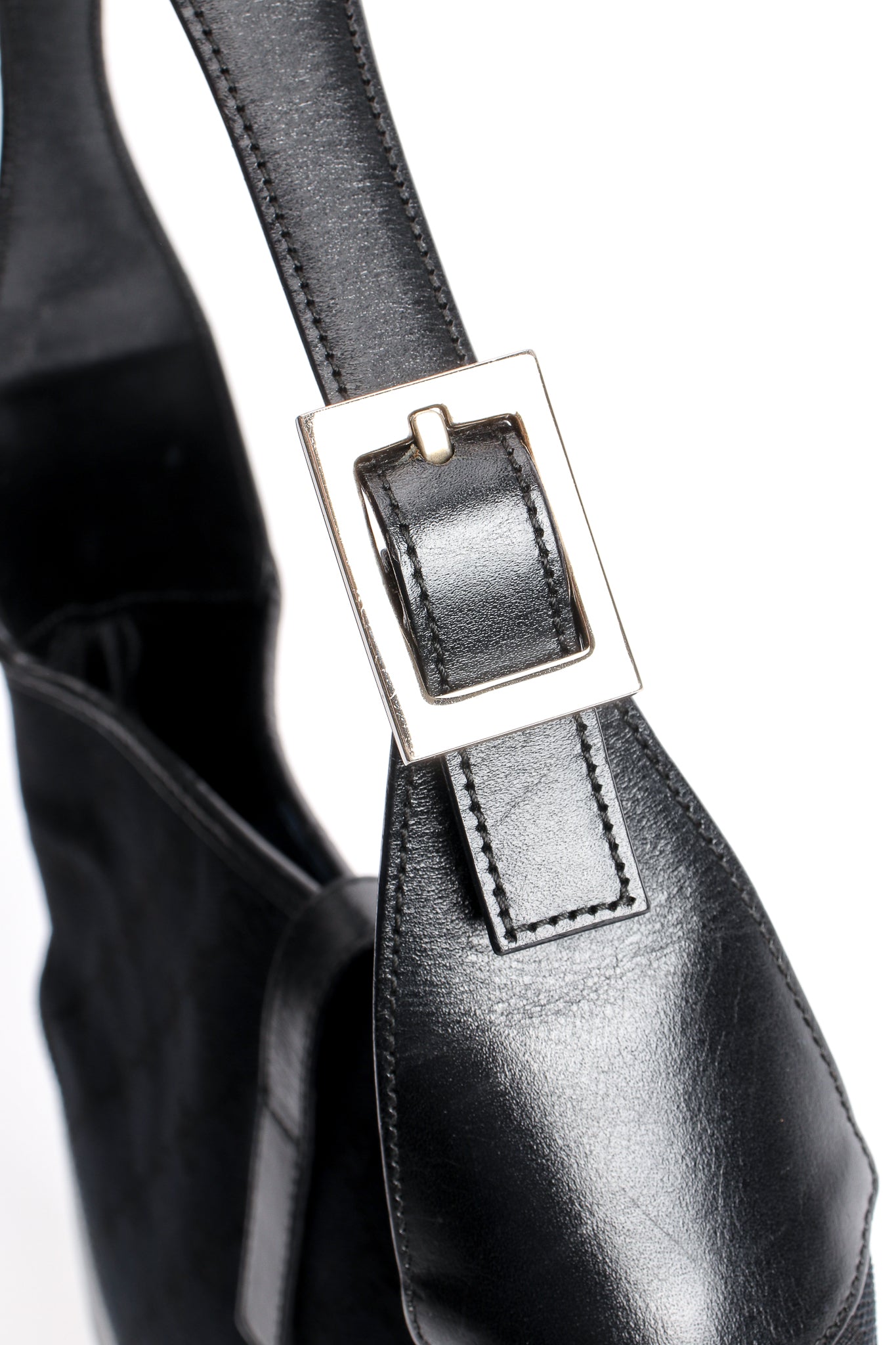 Vintage Gucci Iconic Nylon Jackie O Hobo Bag strap buckle at Recess Los Angeles