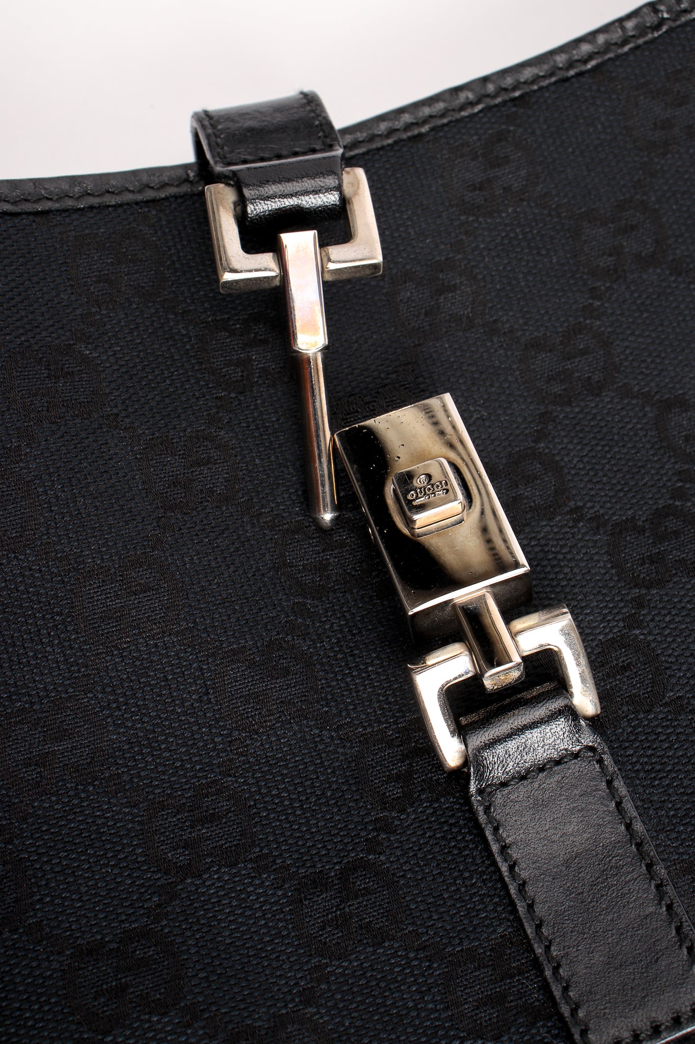 Vintage Gucci Iconic Nylon Jackie O Hobo Bag vintage piston lock at Recess Los Angeles