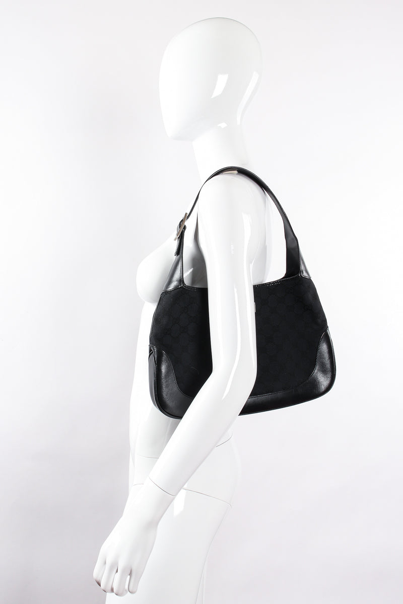 Gucci Black Vintage Nylon Hobo Bag