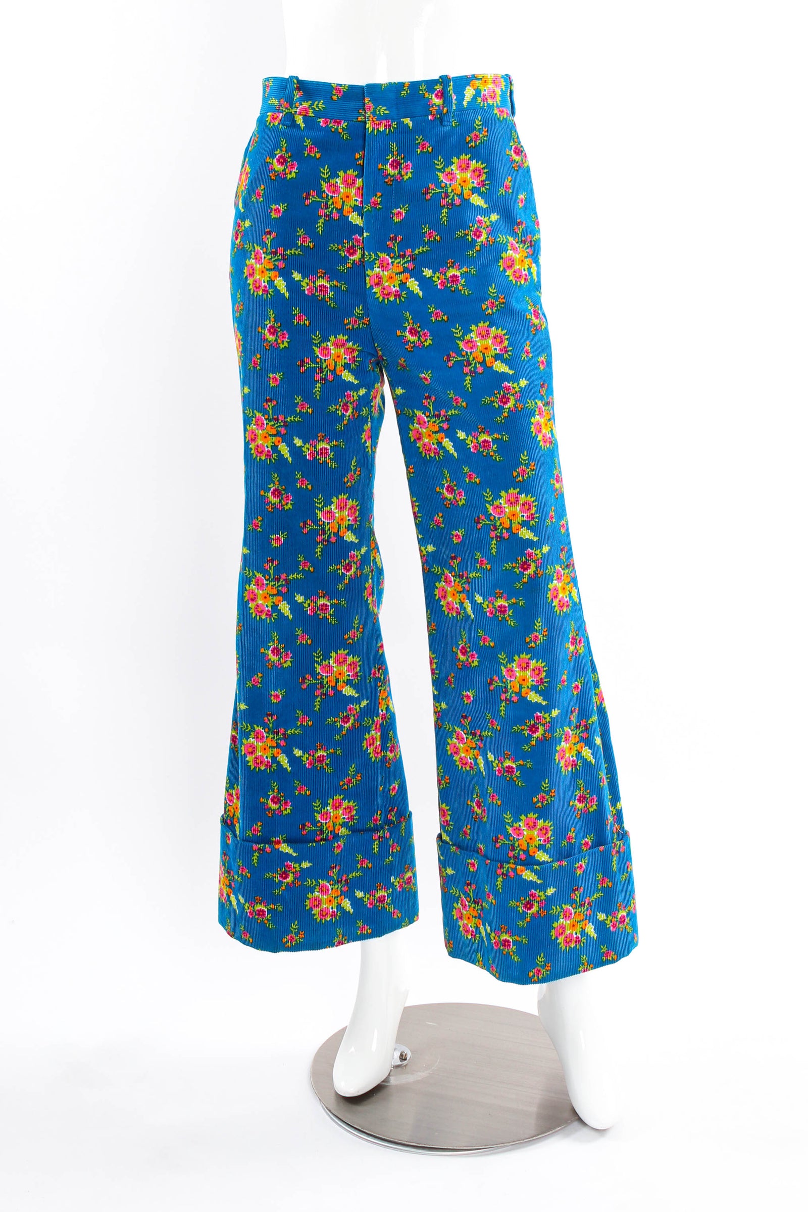 Guccibluefloralcorduroypants-