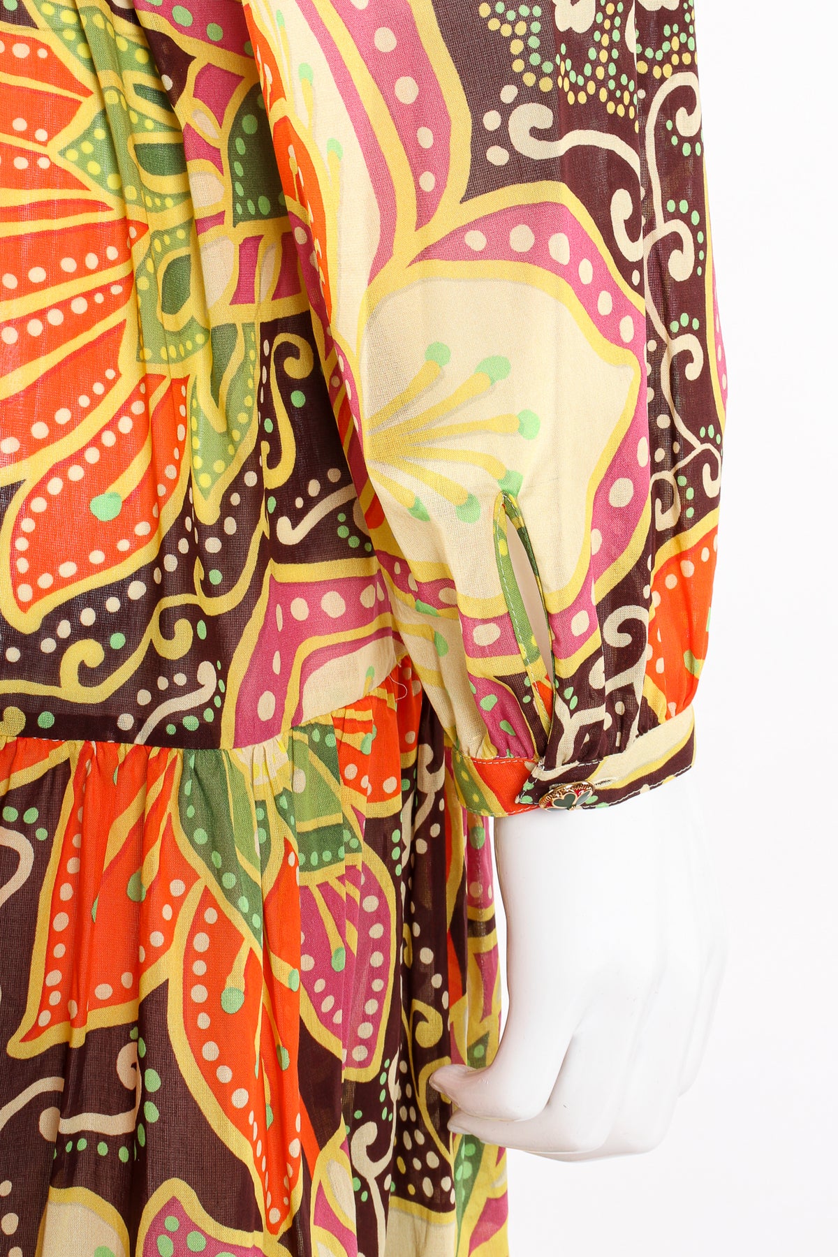 Gucci PreFall 2019 Floral Print Maxi Peasant Dress  Recess