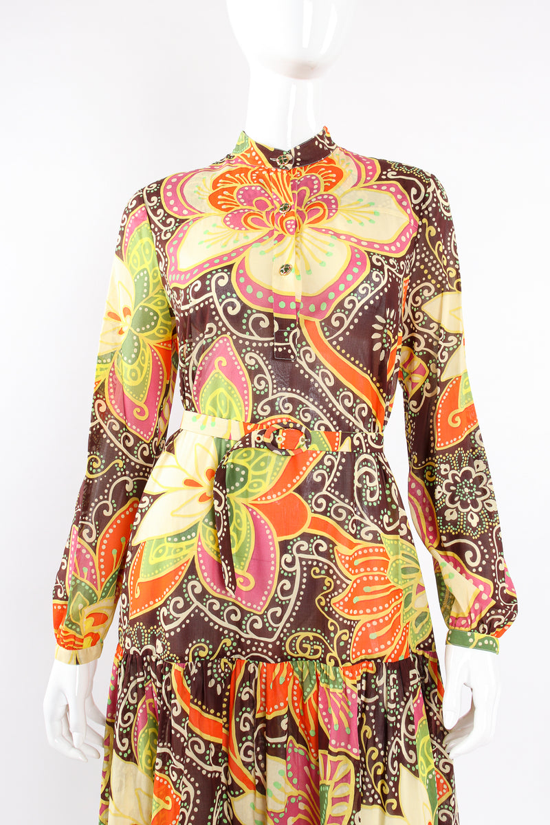 Gucci PreFall 2019 Floral Print Maxi Peasant Dress Recess Gucci PreFall 2019 Floral Print Maxi Peasant Dress Recess