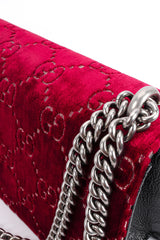 Gucci 2018 Dionysus Monogram Velvet Bag top/chain close @ Recess LA