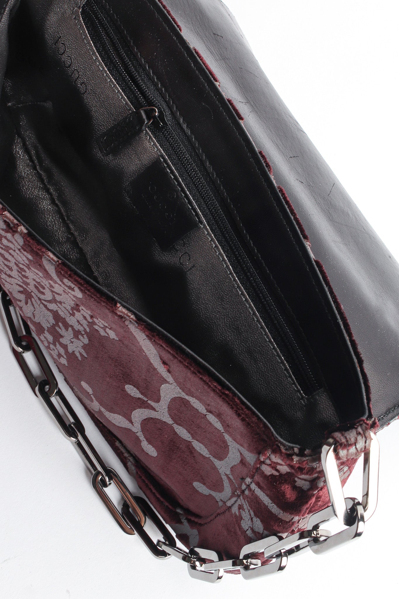 Vintage Gucci 2000 S/S Damask Fleur Shoulder Bag signed lining @ Recess Los Angeles