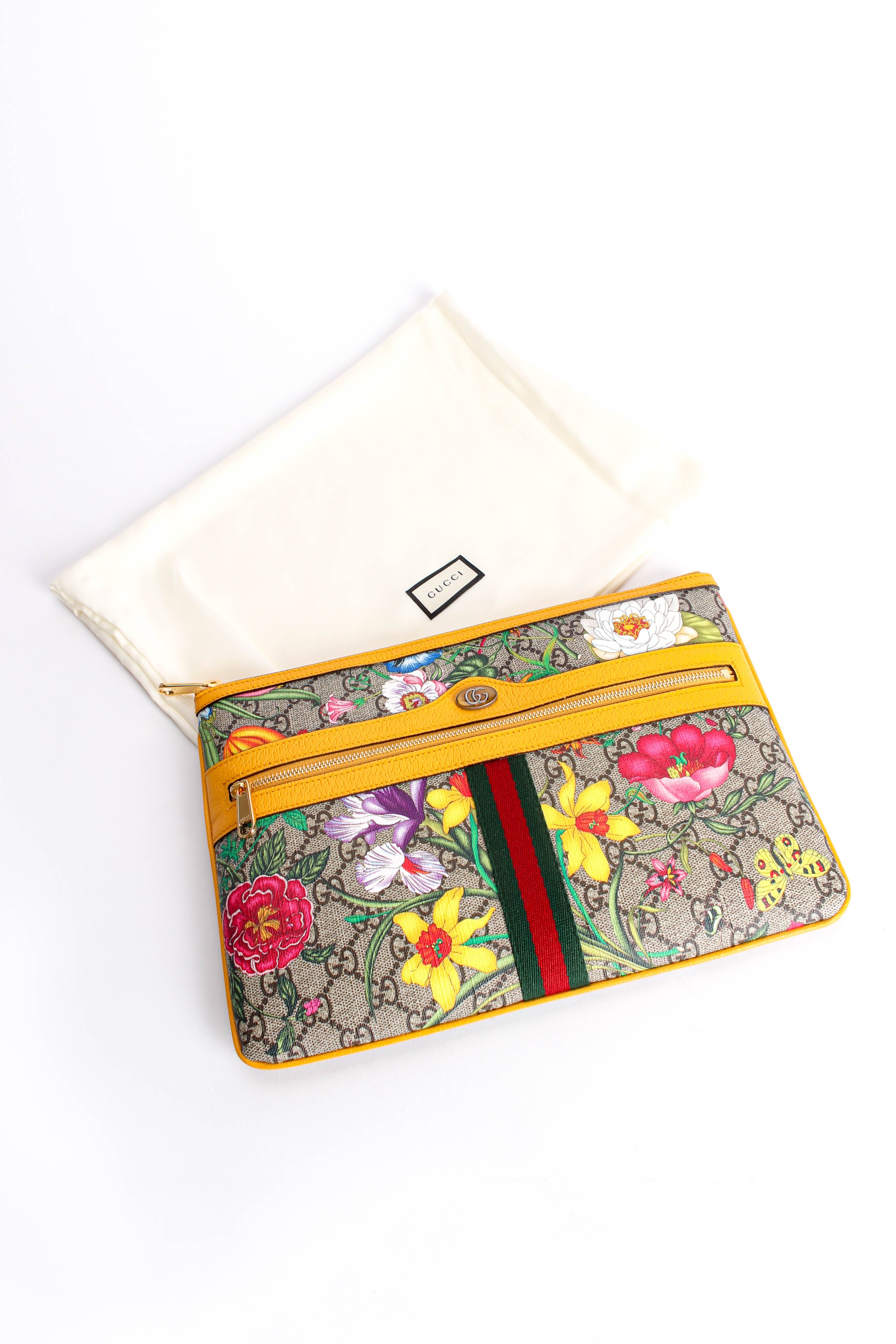 2019 Resort Gift Giving Ophidia Supreme GG Flora Pouch with dustbag at Recess Los Angeles