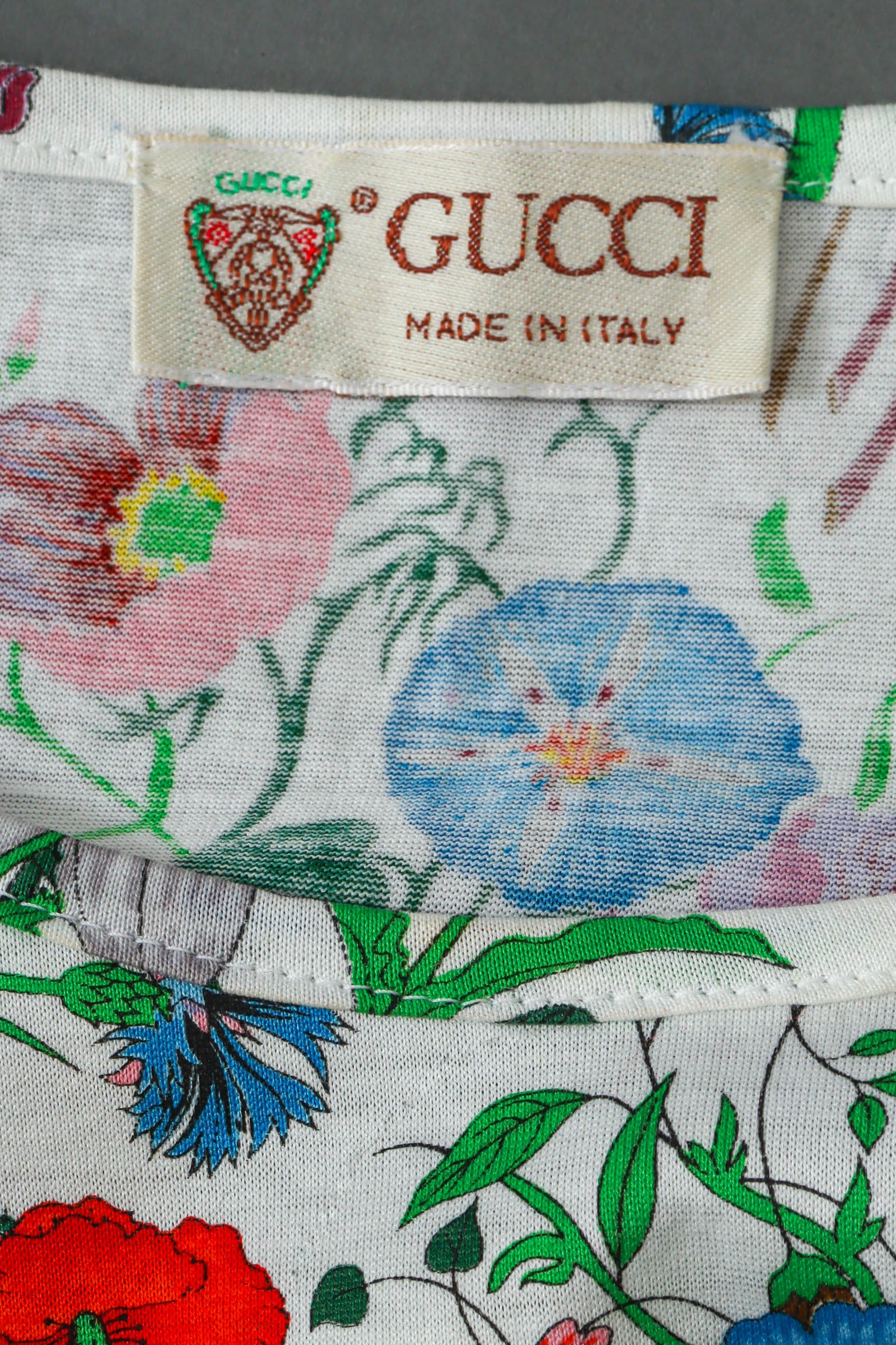 【受注生産品】 Botanical Gucci Vintage 1980s Flora Recess – Top トップス