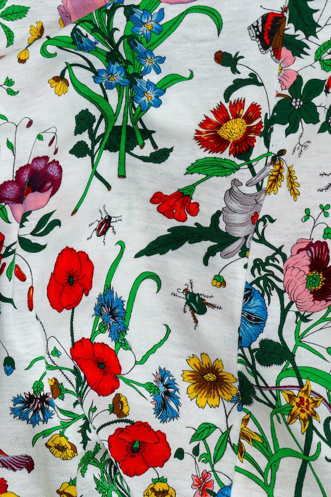 1980s Vintage Gucci Wild Botanical Top print @ Recess LA