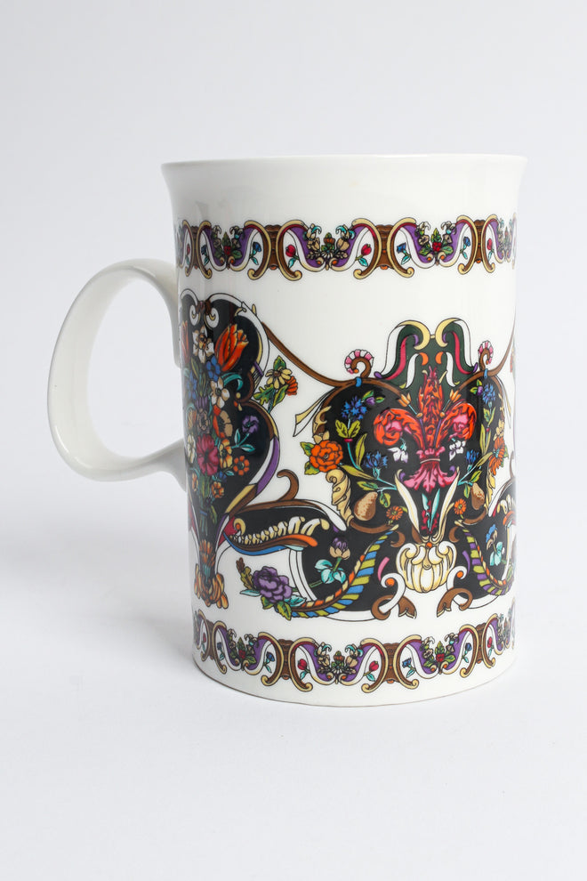 Vintage Gucci Gilded Floral Signed Mugs (Set of 2) single mug @ Recess LA
