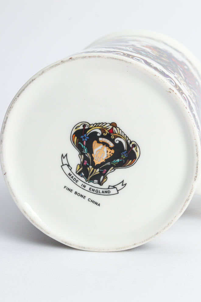 Vintage Gucci Gilded Floral Signed Mugs (Set of 2) signed  @ Recess LA