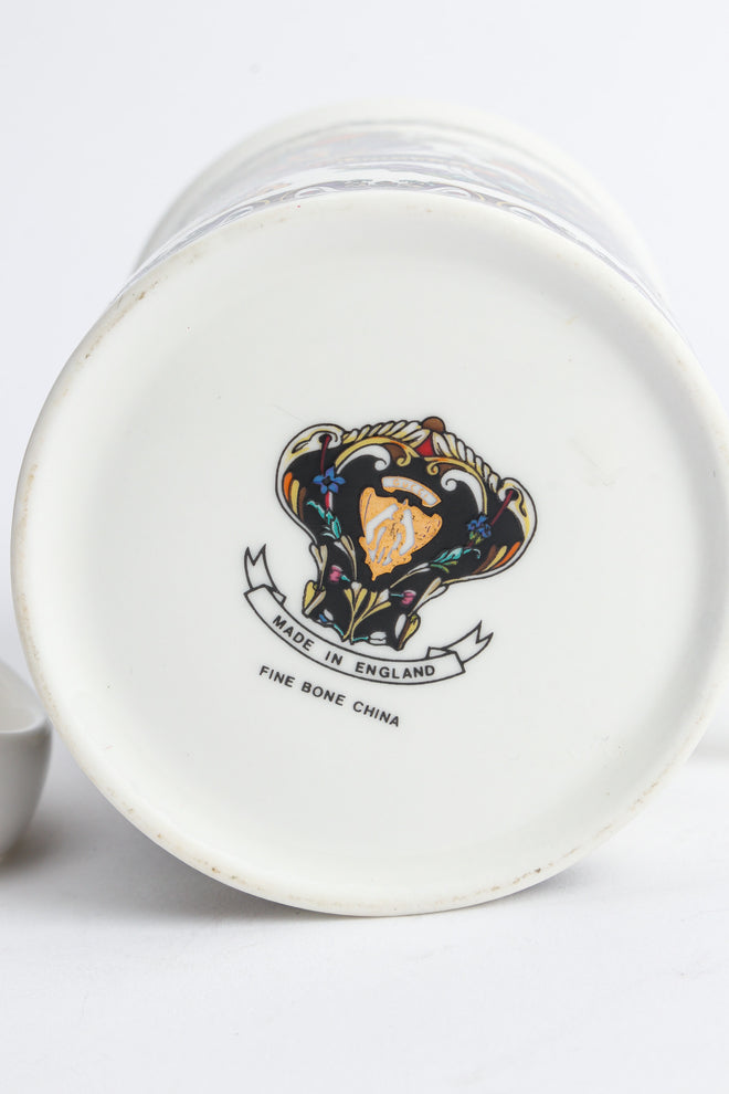 Vintage Gucci Gilded Floral Signed Mugs (Set of 2) signed @ Recess LA