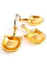 Vintage Gucci Gilded Horsebit Tabletop Trinket Valet Dish Set at Recess Los Angeles