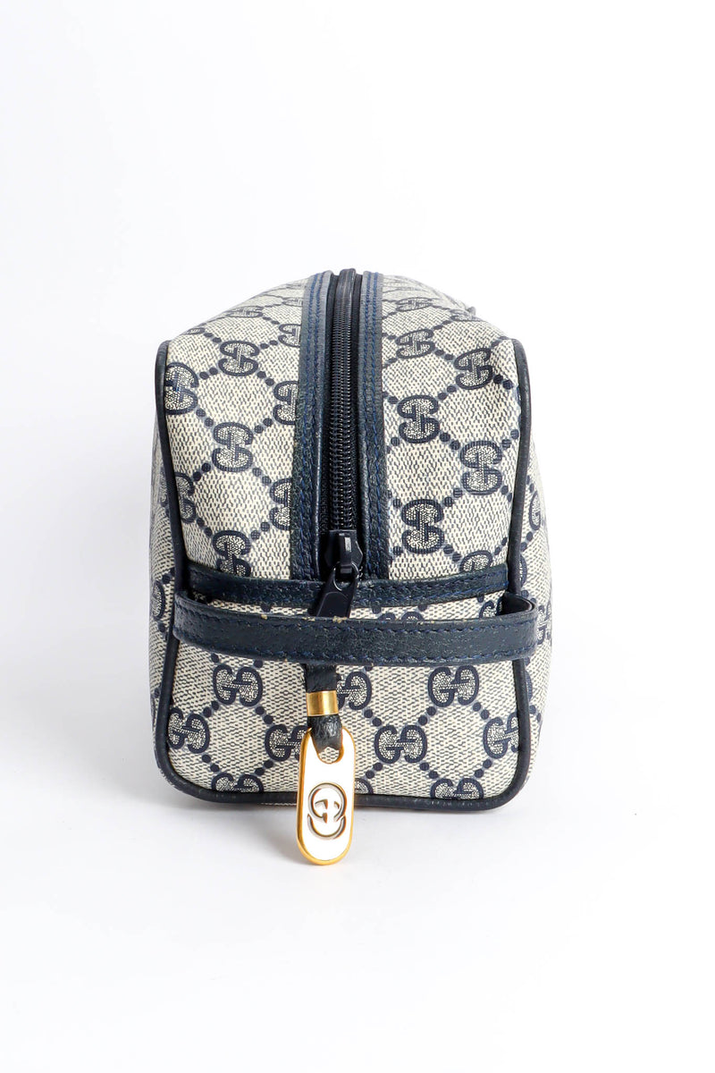 Vintage Gucci GG Monogram Travel Bag Case zipper side @ Recess Los Angeles