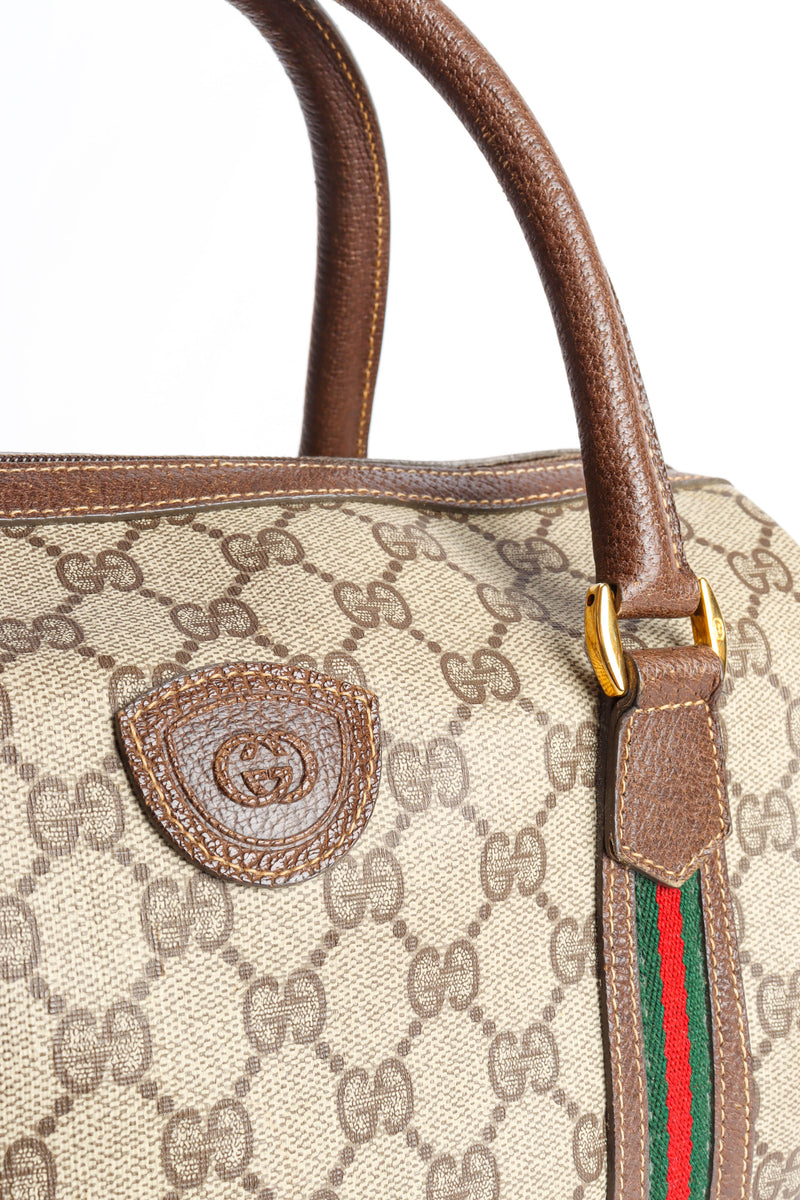 Gucci, Bags, Vintage Gucci Ophidia Classic Web Monogram Boston Bag