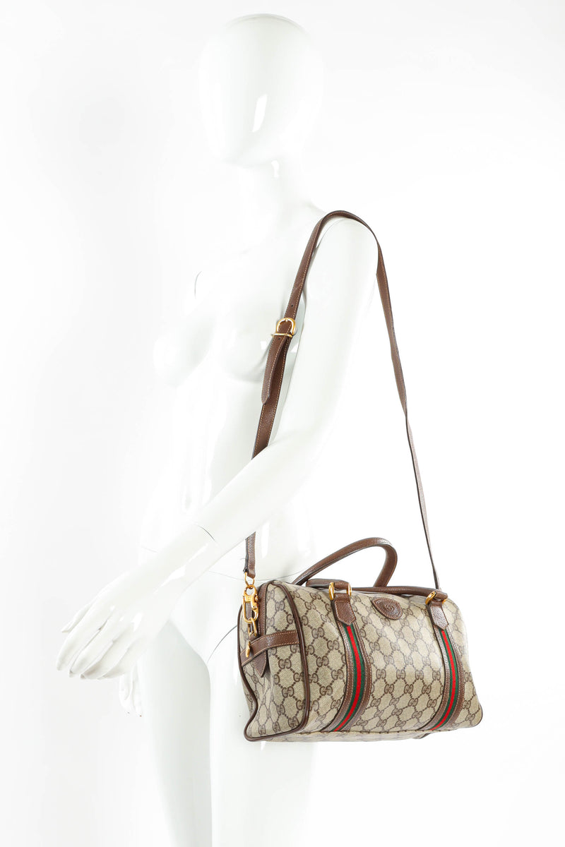 Gucci GG SUPREME boston /duffle bag /handbag Large | eBay
