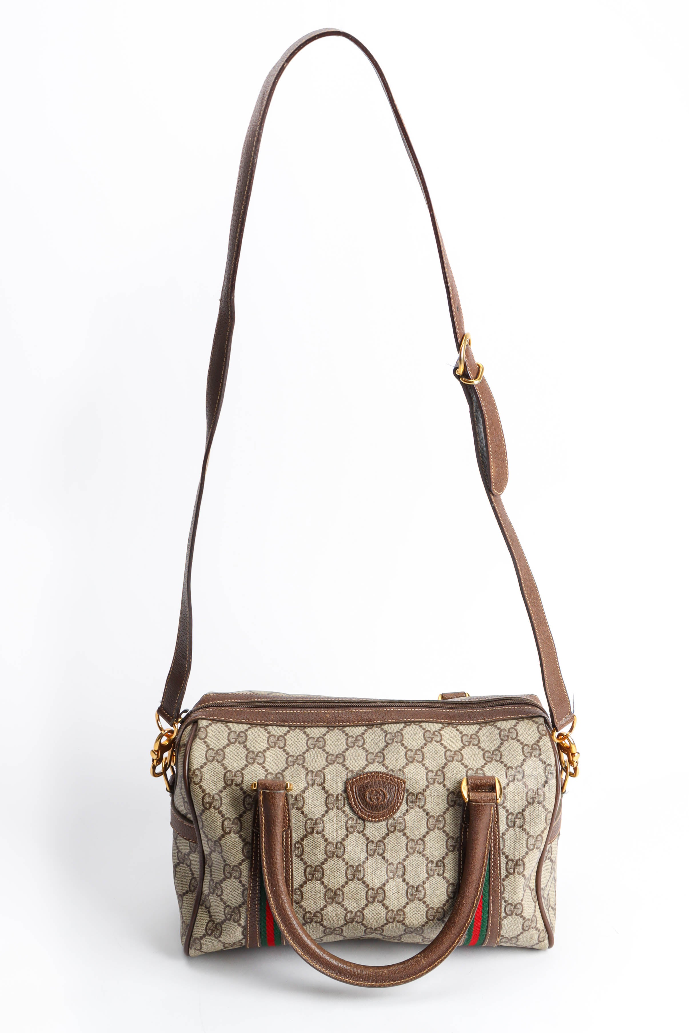Vintage Gucci GG Monogram Mini Duffle Bag with strap @ Recess LA