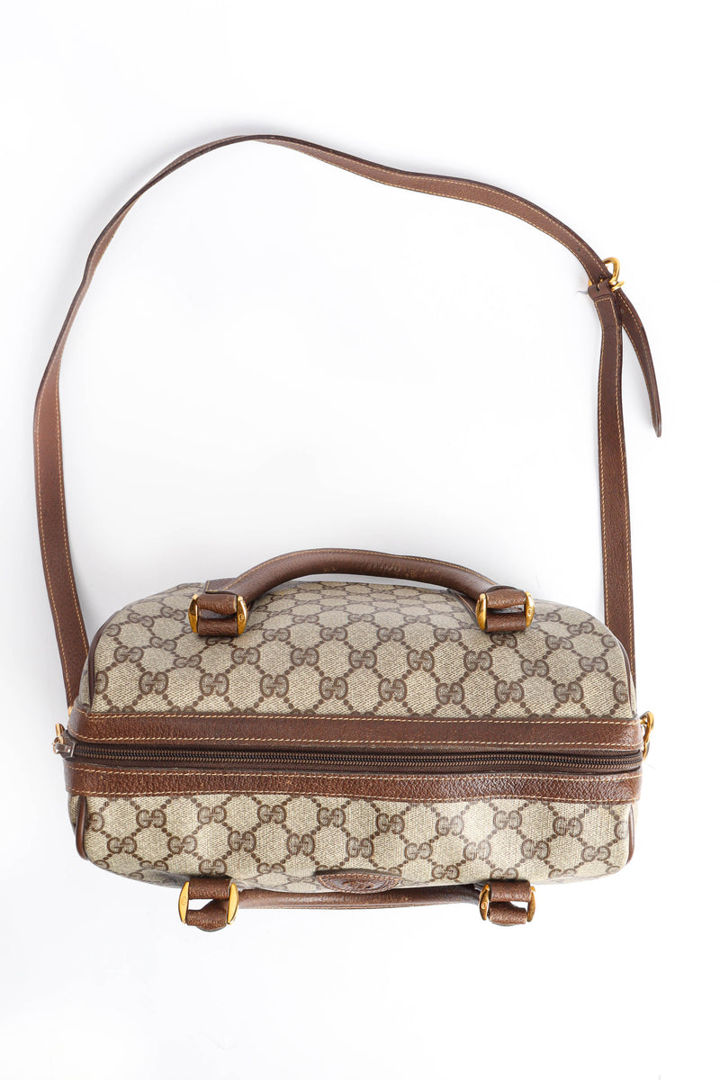 Vintage Gucci GG Monogram Mini Duffle Bag top view/zipper @ Recess LA
