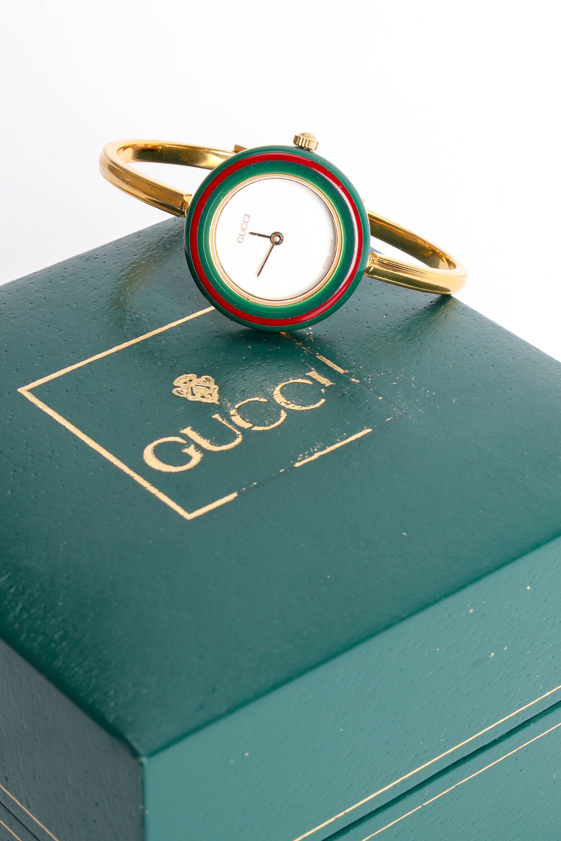 Vintage Gucci 13 Bezel Bracelet Watch Boxed Set at Recess Los Angeles