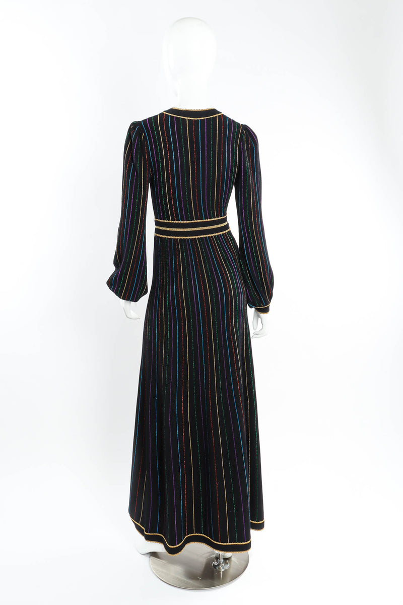 2020 Gucci Horsebit Metallic Stripe Knit Dress mannequin back  @ Recess Los Angeles