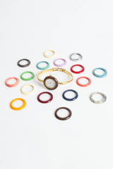 Vintage Gucci 17 Bezel Bracelet Watch Set all flat @ Recess Los Angeles