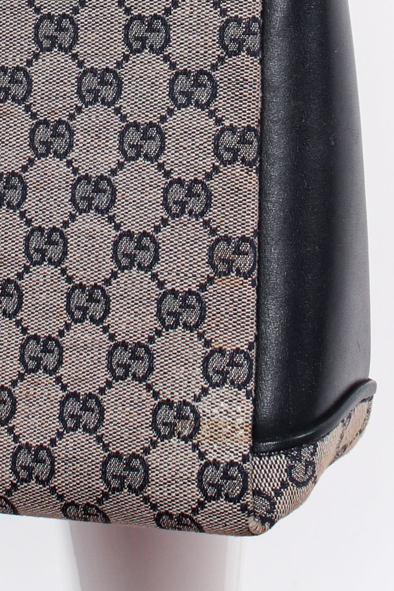Vintage Gucci GG Monogram Square Shoulder Bag stain at Recess Los Angeles