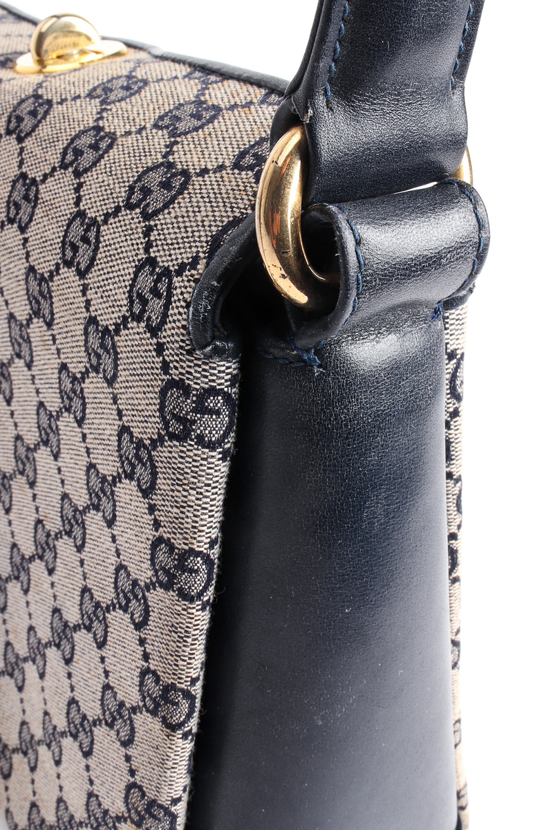 Vintage Gucci Monogram Stripe Shoulder Bag – Recess