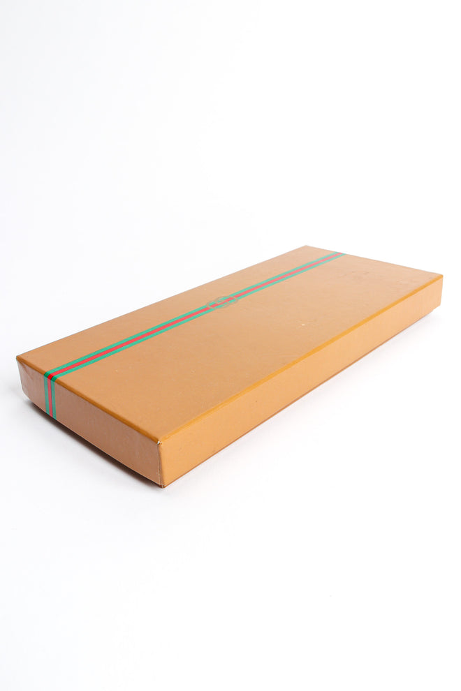 Vintage Gucci 3 Deck Signed Playing Card Boxed Set angle box @ Recess LA