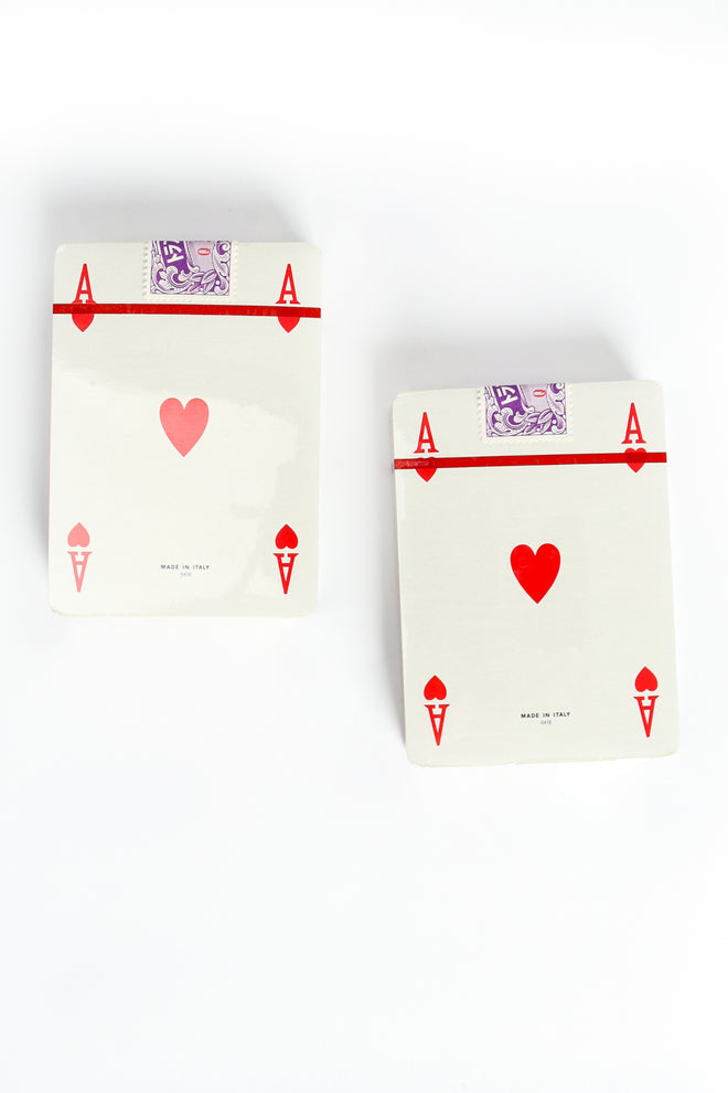 Vintage Gucci New In Box Unopened Orange & Brown Playing Card Set at Recess Los Angeles