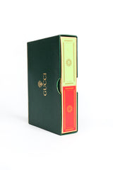 Vintage Gucci New In Box Unopened Red & Green Playing Card Set at Recess Los Angeles