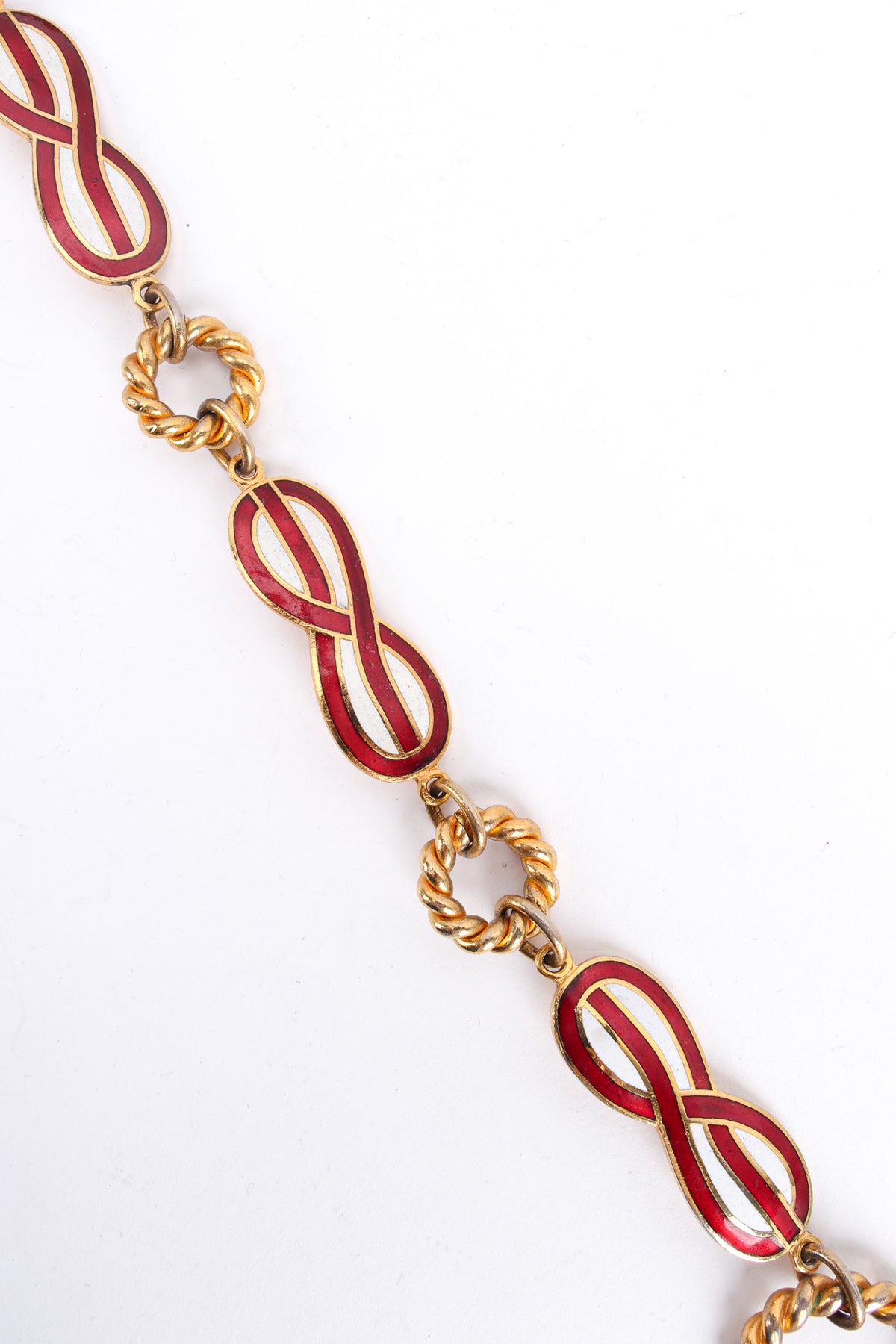 Vintage Gucci 1970s Enamel GG Infinity Chain Belt – Recess