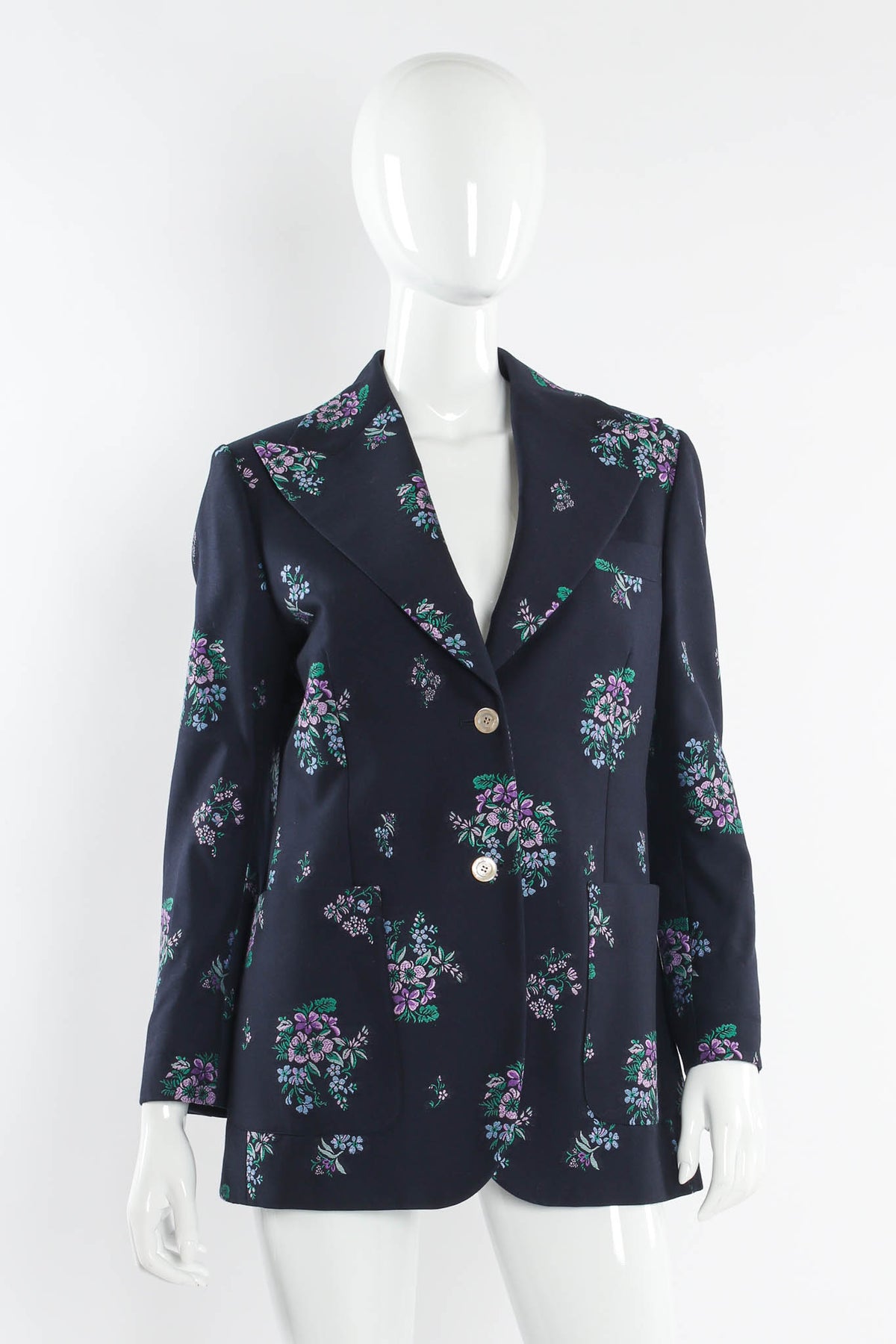 Vintage Gucci Floral Wool Blend Blazer – Recess