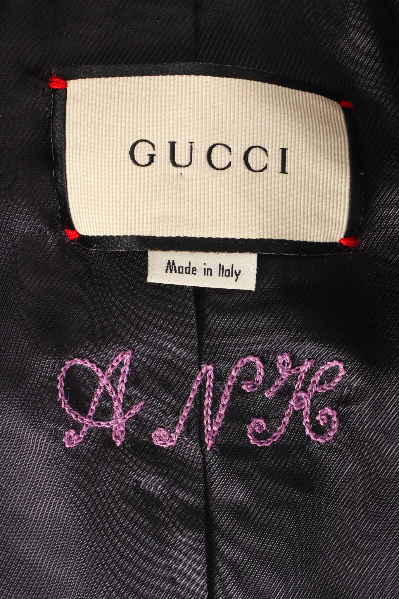 Vintage Gucci Floral Wool Blend Blazer tag/embroidery @ Recess Los Angeles
