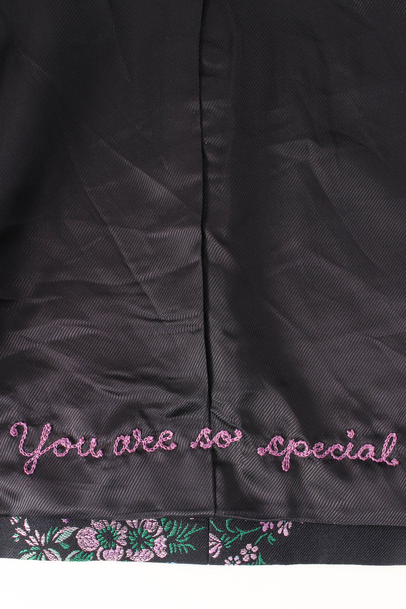 Vintage Gucci Floral Wool Blend Blazer "you are so special" embroidery @ Recess Los Angeles