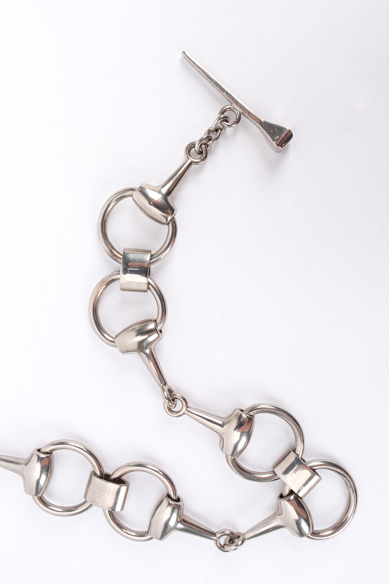 Vintage Gucci 1970s Horsebit Chain Link Belt toggle @ Recess LA