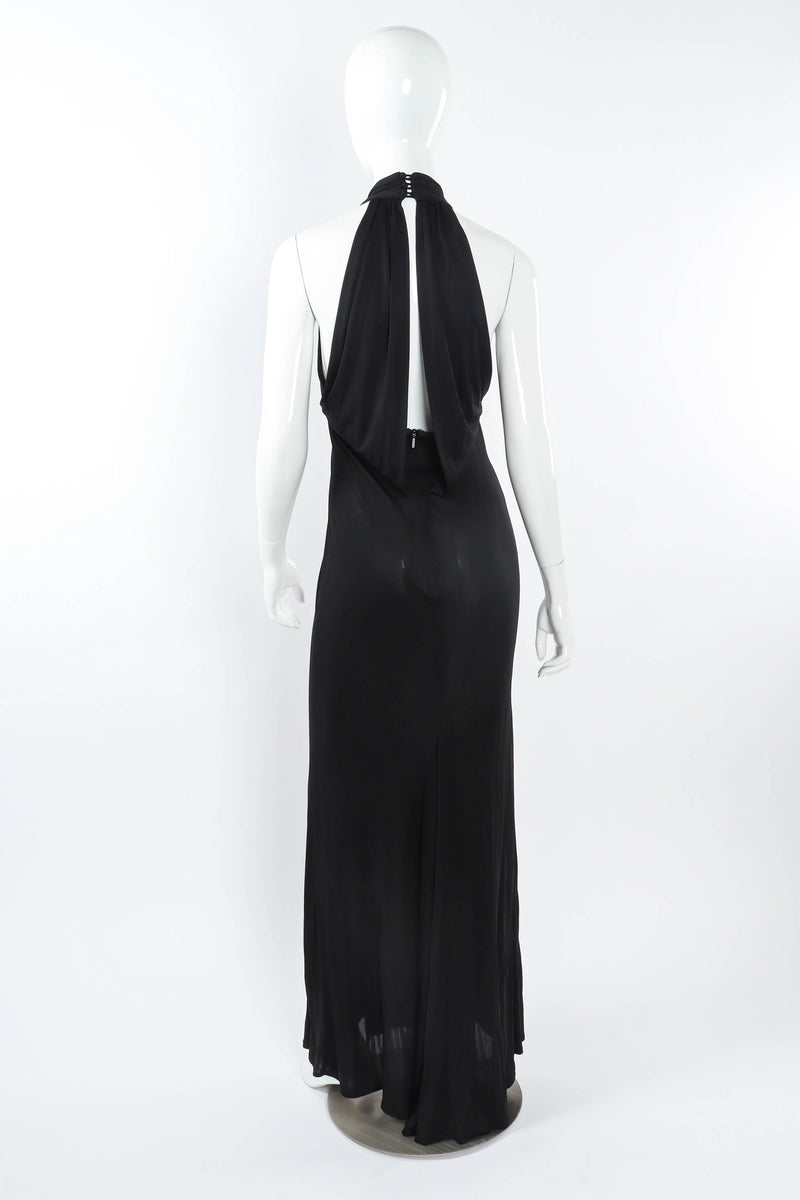 Vintage Gucci Slinky Halter Dress mannequin back  @ Recess LA