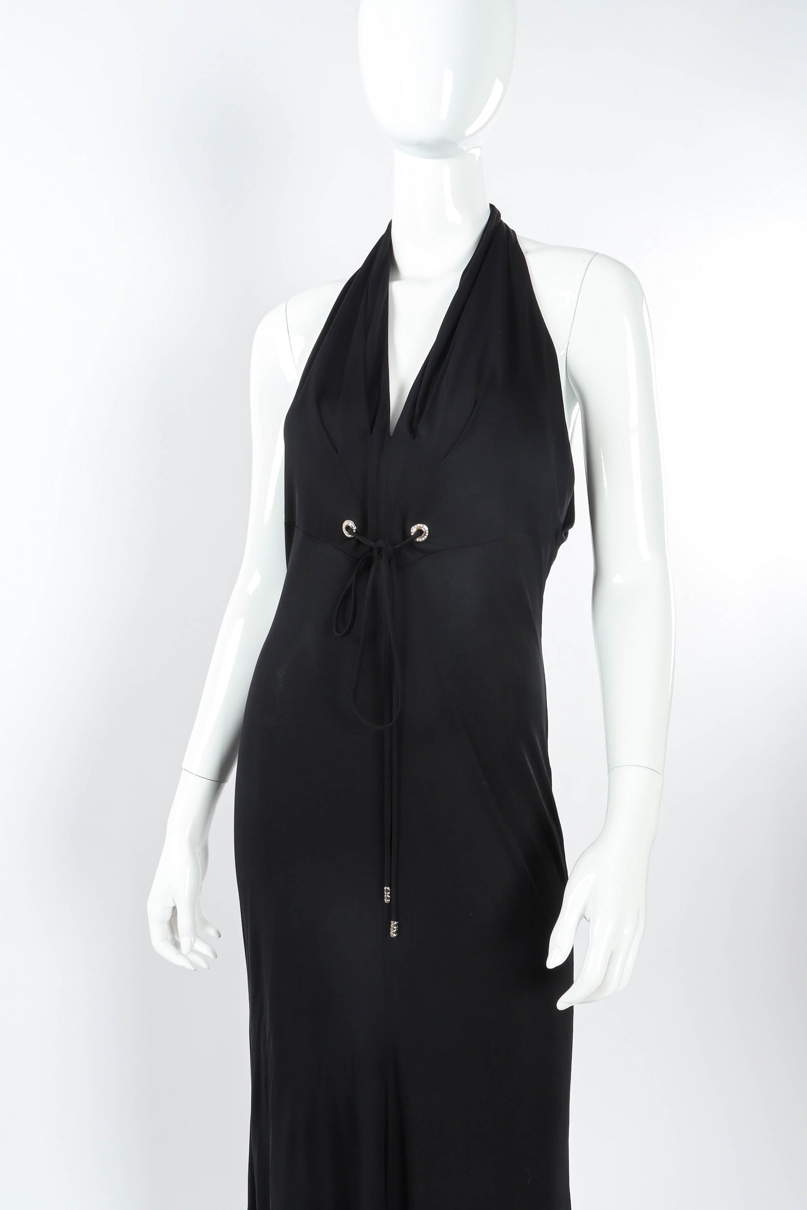 Slinky Drape Halter Dress