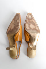 Vintage Gucci Leather Tiger Slingback Heels soles @ Recess Los Angeles