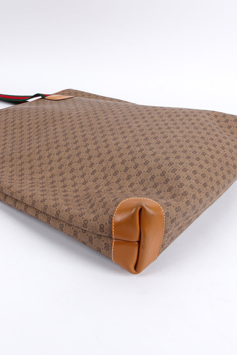 Vintage Gucci Monogram Logo Leather Tote Bag corner discoloration/scuffs @ Recess LA