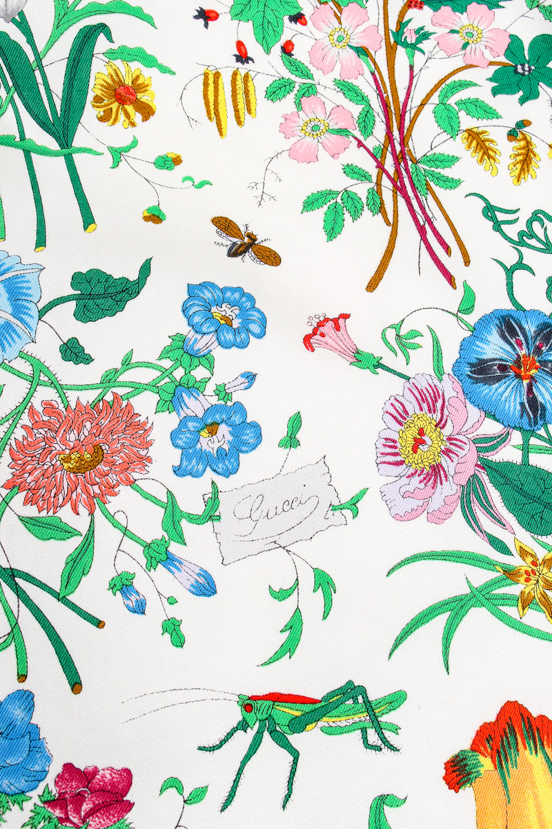 Vintage Gucci Iconic Flora Print Jacket fabric print at Recess Los Angeles