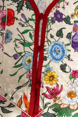 Gucci Flora Linen  Tunic Dress buttons @ Recess Los Angeles