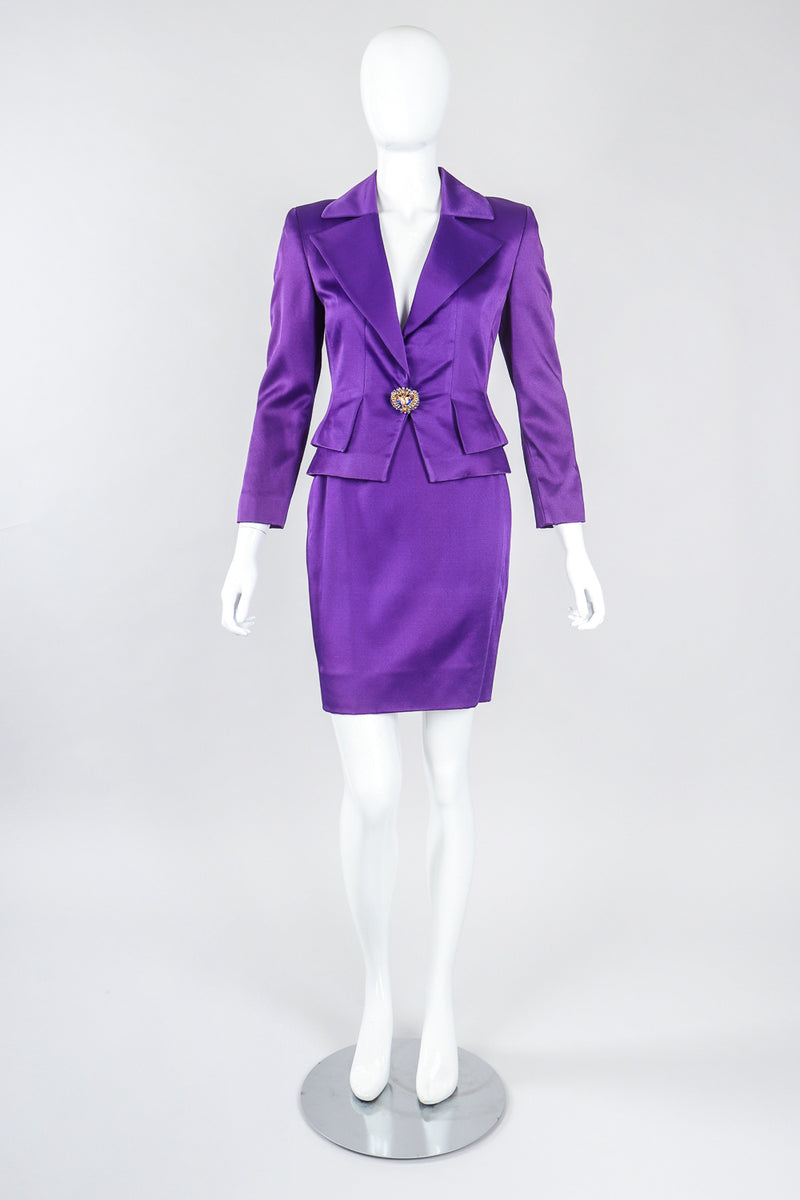 Purple Skirt Suit