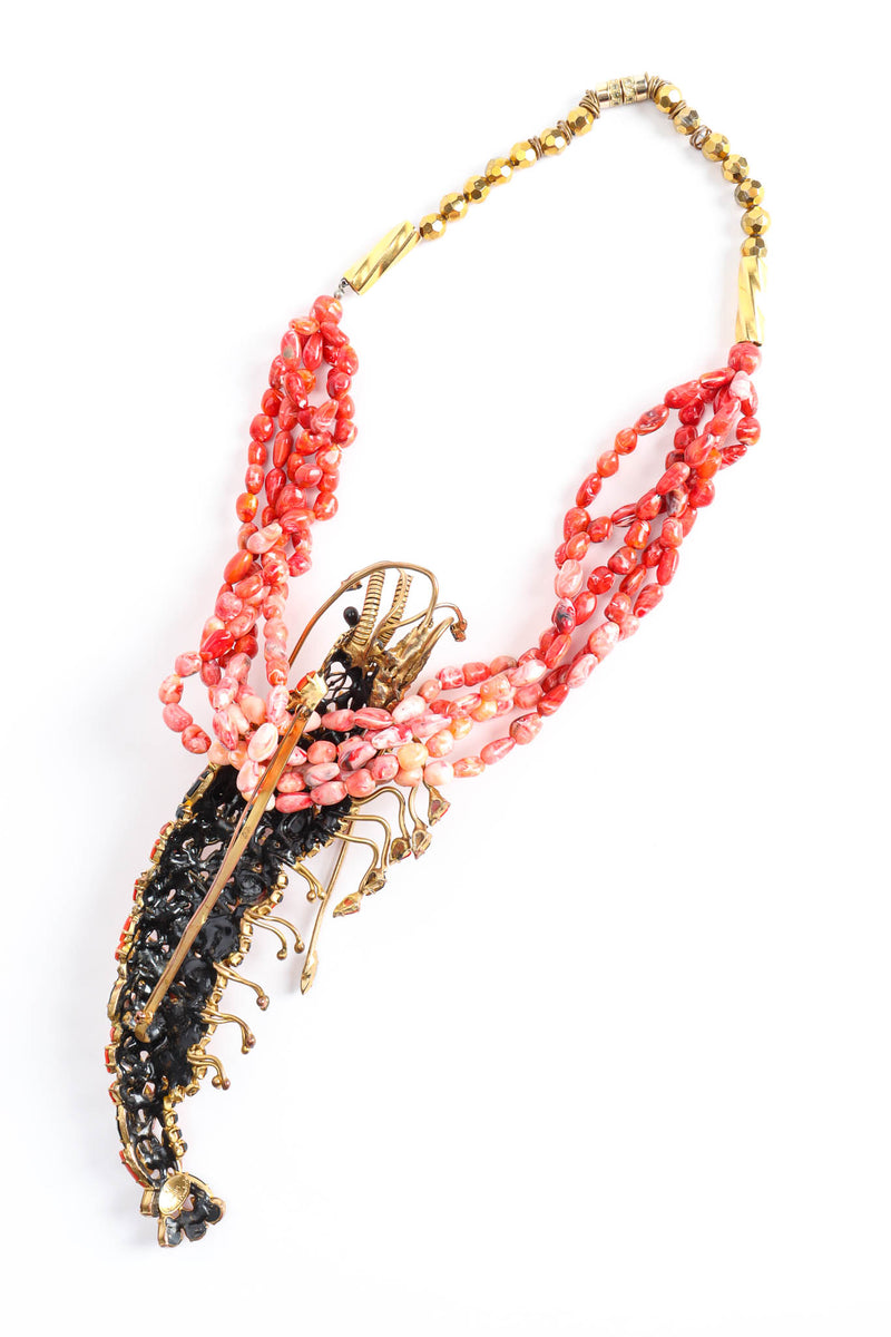 Vintage Hanna Bernhard Jewel Lobster Brooch Necklace reverse side @ Recess Los Angeles