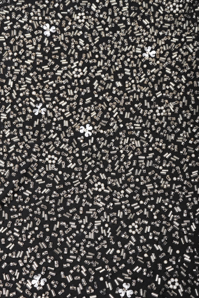 Recess Los Angeles Vintage Rare Halston Beaded Starry Dolman Sleeve Dress